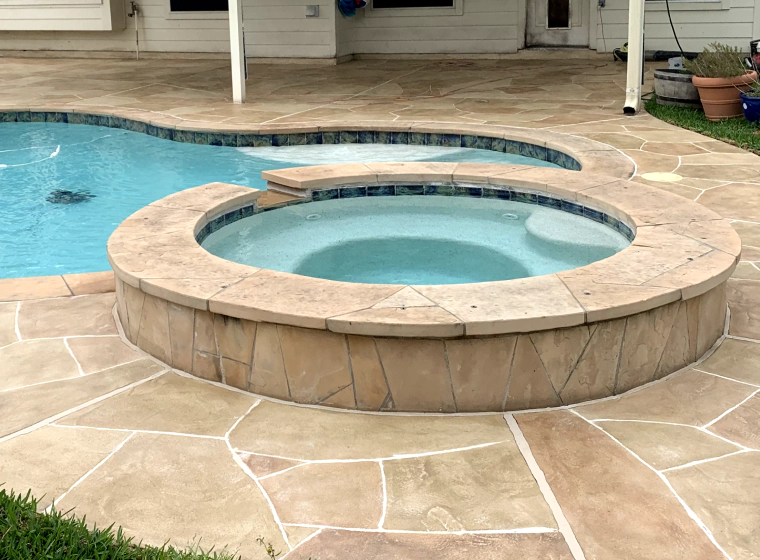 pool area made of concrete